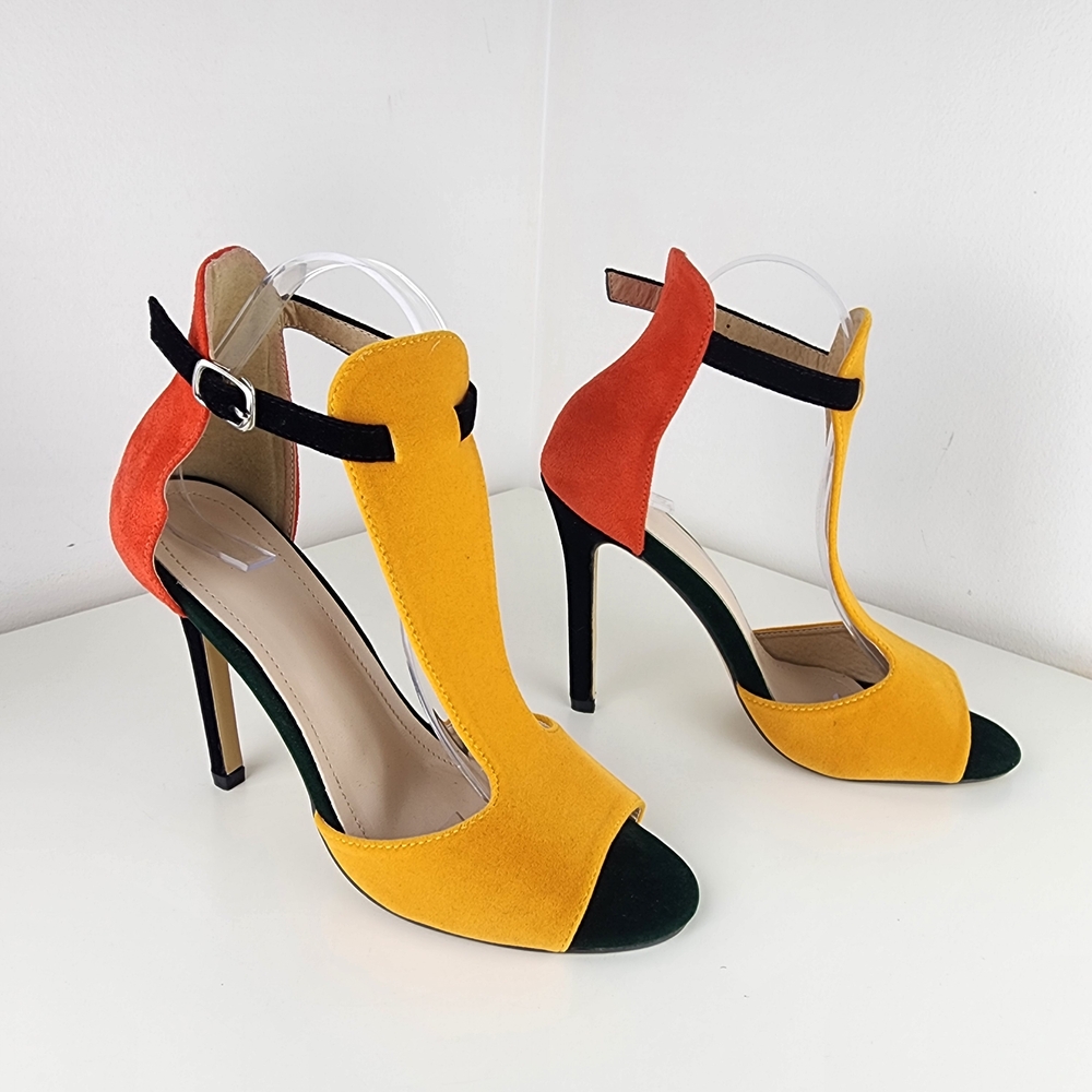 Yellow and Red Women's Heels Size 40 - Picture 5 of 12